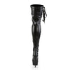 DELIGHT-3050 Plateau Overknee Stiefel Matt von Pleaser – Ansicht 4