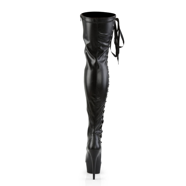 DELIGHT-3050 Plateau Overknee Stiefel Matt von Pleaser – Ansicht 4
