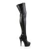 DELIGHT-3050 Plateau Overknee Stiefel Matt von Pleaser – Ansicht 5