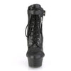 DELIGHT-600-05 Plateau Stiefeletten - Matt Schwarz von Pleaser – Ansicht 2