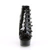 DELIGHT-600-11 Plateau Stiefeletten Lack Schwarz von Pleaser – Ansicht 2