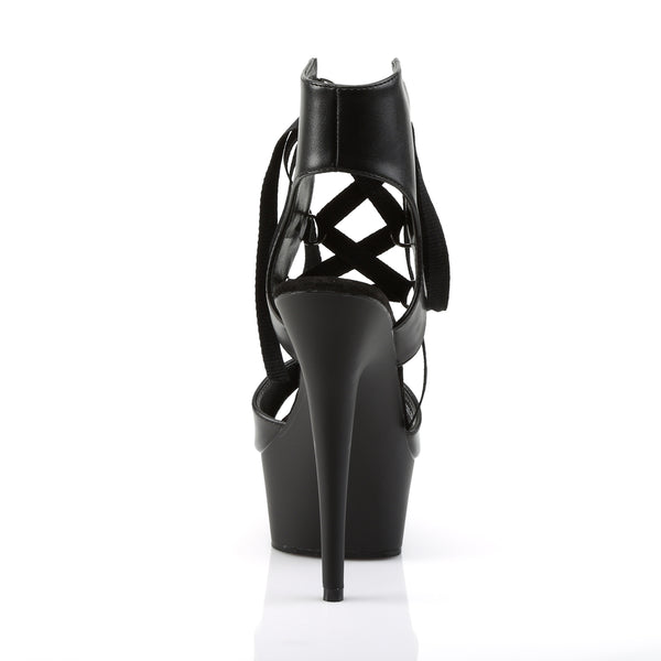 DELIGHT-600-14 Plateau Sandaletten schwarz von Pleaser – Ansicht 4