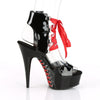 DELIGHT-600-14FH Plateau Sandaletten - Schwarz von Pleaser – Ansicht 5