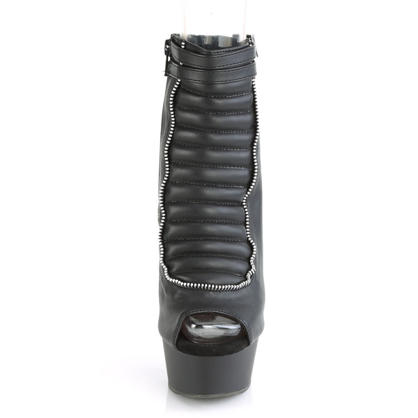 DELIGHT-600-18 Plateau Stiefeletten Schwarz von Pleaser – Ansicht 2