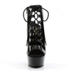 DELIGHT-600-20 Plateau Stiefeletten Lack Schwarz von Pleaser – Ansicht 2