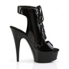 DELIGHT-600-20 Plateau Stiefeletten Lack Schwarz von Pleaser – Ansicht 5
