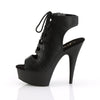 DELIGHT-600-20 Plateau Stiefeletten - Matt Schwarz von Pleaser – Ansicht 3