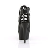 DELIGHT-600-20 Plateau Stiefeletten - Matt Schwarz von Pleaser – Ansicht 4