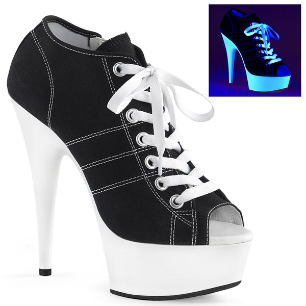 DELIGHT-600SK-01 Plateau Pumps - Schwarz von Pleaser