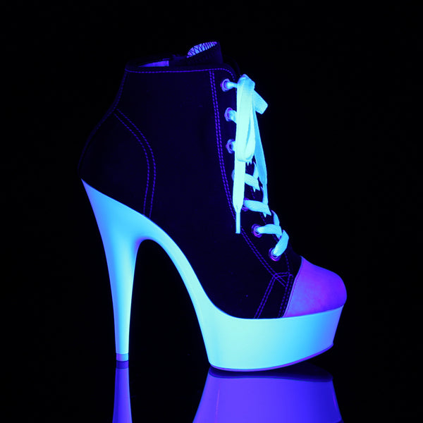 DELIGHT-600SK-02 Plateau Pumps Schwarz von Pleaser – Ansicht 5
