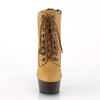 DELIGHT-600TL-02 Plateau Stiefeletten - Tan von Pleaser – Ansicht 2