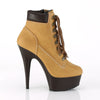 DELIGHT-600TL-02 Plateau Stiefeletten - Tan von Pleaser – Ansicht 5