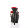 DELIGHT-601-6 Plateau Pantoletten schwarz-rot von Pleaser – Ansicht 4