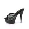 DELIGHT-601-6RM Plateau Pantoletten - Schwarz von Pleaser – Ansicht 3