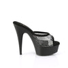DELIGHT-601-6RM Plateau Pantoletten - Schwarz von Pleaser – Ansicht 5