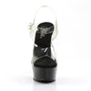 DELIGHT-608 Plateau Sandaletten Schwarz von Pleaser – Ansicht 2