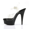 DELIGHT-608 Plateau Sandaletten Schwarz von Pleaser – Ansicht 3