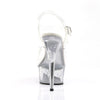 DELIGHT-608 Plateau Sandaletten Transparent | Pleaser