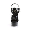 DELIGHT-608N Plateau Sandaletten Schwarz von Pleaser – Ansicht 2