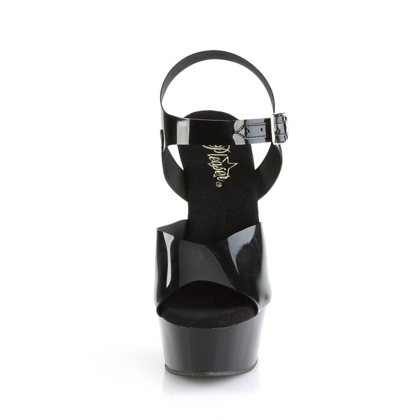 DELIGHT-608N Plateau Sandaletten Schwarz von Pleaser – Ansicht 2