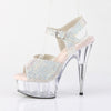 DELIGHT-608N-RS Plateau High Heel Sandaletten mit Strasssteinen - Mehrfarbig von Pleaser – Ansicht 3