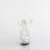 DELIGHT-608VL Plateau Sandaletten Transparent von Pleaser – Ansicht 2