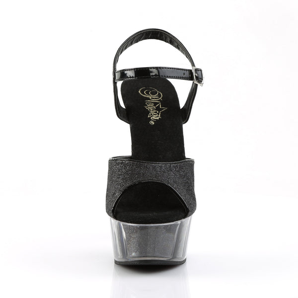 DELIGHT-609-5G Plateau Sandaletten Schwarz von Pleaser – Ansicht 2