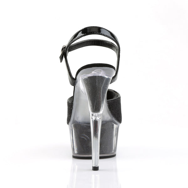 DELIGHT-609-5G Plateau Sandaletten Schwarz von Pleaser – Ansicht 4