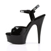 DELIGHT-609 Plateau Sandaletten Schwarz von Pleaser – Ansicht 3