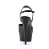 DELIGHT-609 Plateau Sandaletten Matt Schwarz von Pleaser – Ansicht 4