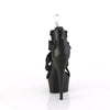 DELIGHT-620 - Plateau High Heel Sandaletten - Schwarz Matt von Pleaser – Ansicht 4