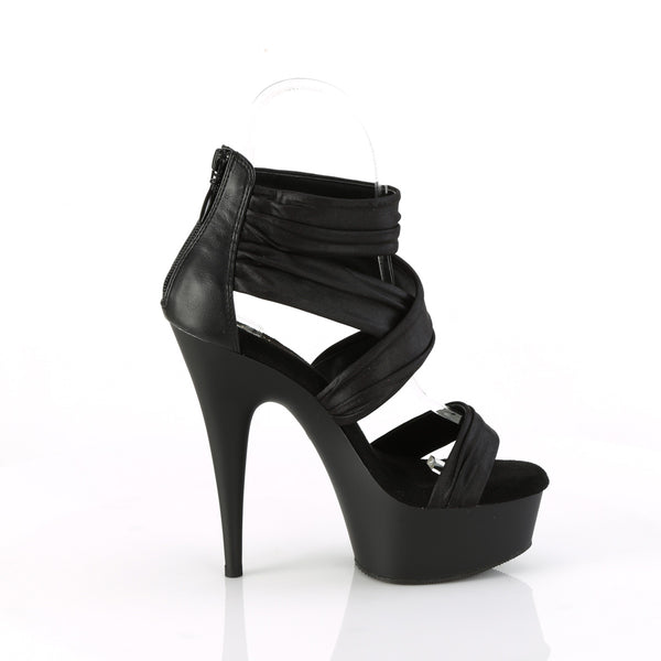 DELIGHT-620 - Plateau High Heel Sandaletten - Schwarz Matt von Pleaser – Ansicht 5