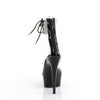 DELIGHT-624RS - Plateau High Heels - Schwarz Lack mit Strass von Pleaser – Ansicht 4