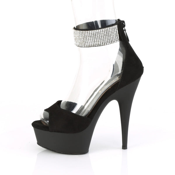 DELIGHT-625 Plateau Sandaletten - Schwarz von Pleaser – Ansicht 3