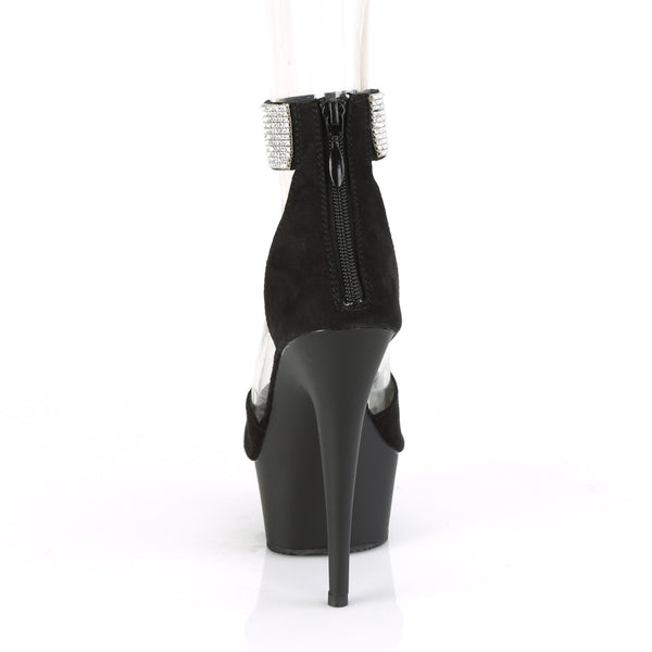 DELIGHT-625 Plateau Sandaletten - Schwarz von Pleaser – Ansicht 4