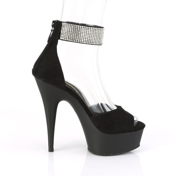DELIGHT-625 Plateau Sandaletten - Schwarz von Pleaser – Ansicht 5
