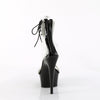 DELIGHT-627RS - Plateau High Heel Sandaletten - Schwarz Lack mit Strass von Pleaser – Ansicht 4