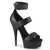 DELIGHT-629 - Plateau High Heel Sandaletten - Schwarz Matt von Pleaser