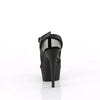 DELIGHT-636 - Plateau High Heel Sandaletten - Schwarz Mesh von Pleaser – Ansicht 4