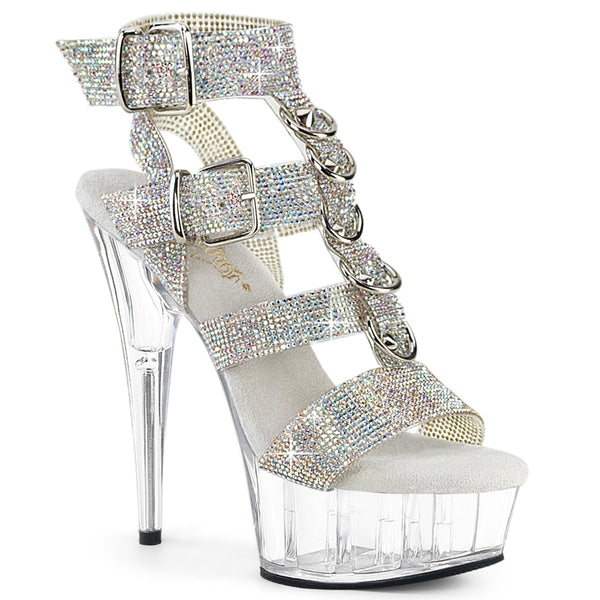 DELIGHT-656RS Plateau High Heel Sandaletten - Mehrfarbig von Pleaser