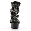 DELIGHT-658 Plateau Sandaletten Schwarz Matt von Pleaser – Ansicht 2
