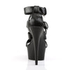 DELIGHT-658 Plateau Sandaletten Schwarz Matt von Pleaser – Ansicht 4