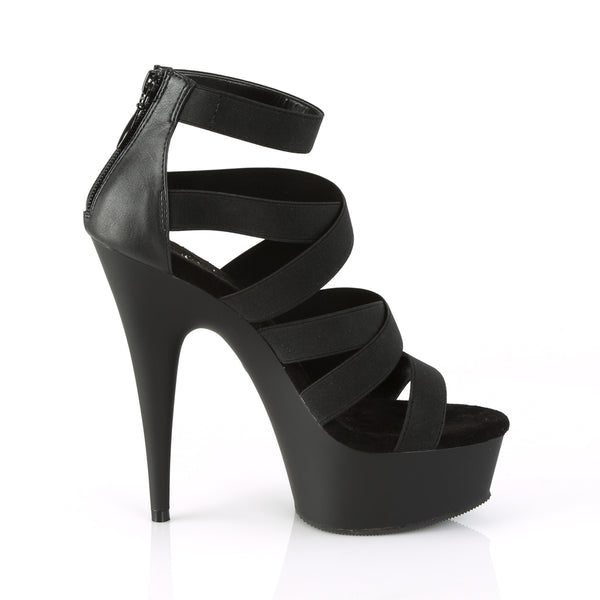 DELIGHT-659 Plateau Sandaletten Schwarz von Pleaser – Ansicht 5