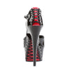 DELIGHT-660FH Plateau Sandaletten Schwarz Lack von Pleaser – Ansicht 4