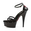 DELIGHT-662 Plateau Sandaletten schwarz von Pleaser – Ansicht 3