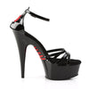 DELIGHT-662 Plateau Sandaletten schwarz von Pleaser – Ansicht 5