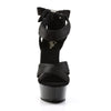 DELIGHT-668 Plateau Sandaletten Satin Black von Pleaser – Ansicht 2