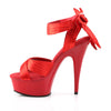 DELIGHT-668 Sandaletten Plateauschuhe Rot von Pleaser – Ansicht 3