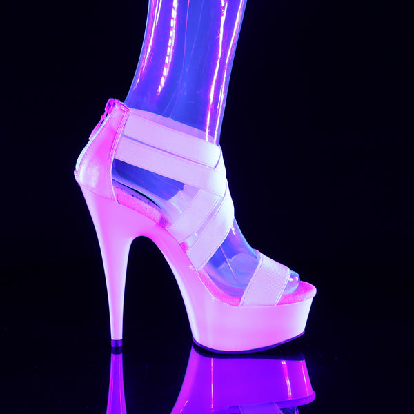 DELIGHT-669 Plateau Sandaletten - Weiß | Pleaser