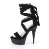 DELIGHT-671 Plateau Sandaletten - Schwarz von Pleaser – Ansicht 3